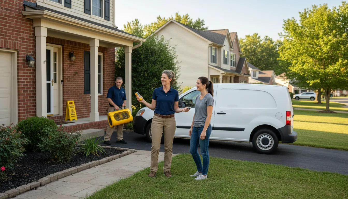 Water restoration image for Water Damage & Restoration Services in East Liverpool, OH